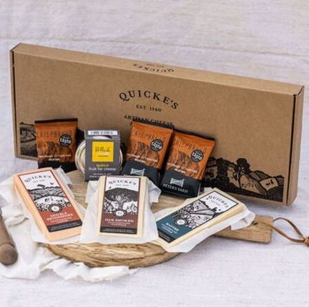 Supremo de fromage artisanal Les emballages de vente au détail d'artisanat de Quicke pour les gourmets en déplacement