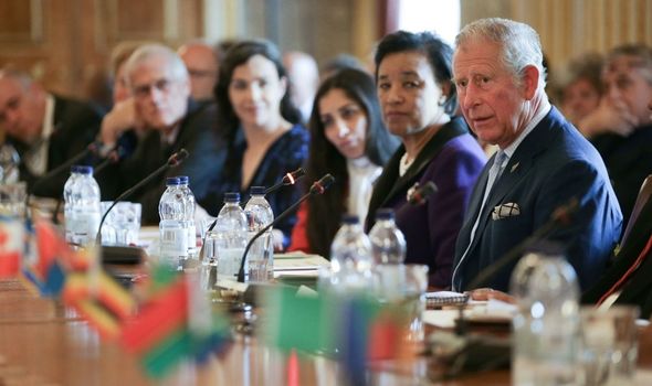 Le prince Charles lors d'un sommet sur le changement climatique.