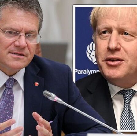 L'UE ne peut pas s'attribuer le mérite !  Boris exhorté à BLOQUER la facture alléchante de 730 millions de livres sterling au bloc «totalitaire»