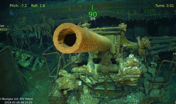 USS Lexington : canon antiaérien du navire