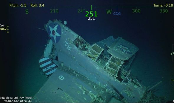 Avion : De l'USS Lexington perdu dans la bataille de la Seconde Guerre mondiale