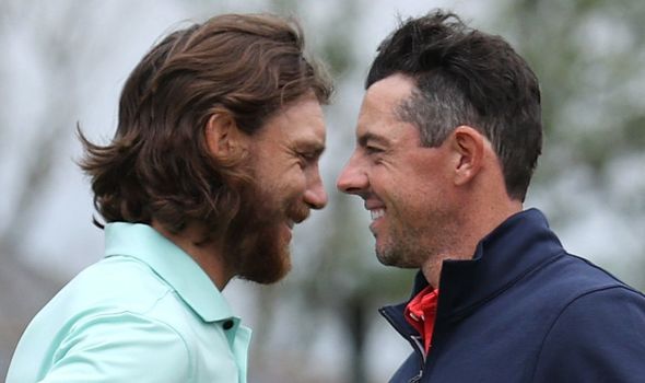 Rory McIlroy avec Tommy Fleetwood