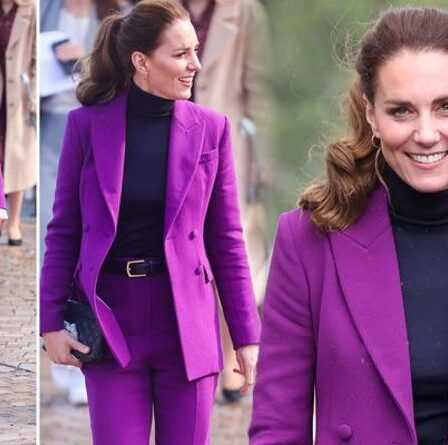 'Belle apparence!' Kate Middleton impressionne dans un costume violet « royal » pour une visite en Irlande du Nord