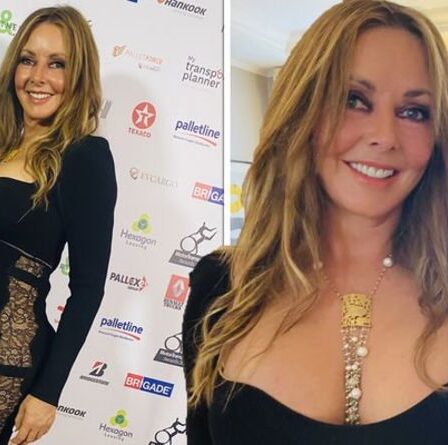 Carol Vorderman: la star du compte à rebours, 60 ans, affiche des courbes sans âge dans une robe noire époustouflante