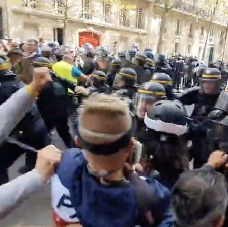 Chaos en France : les manifestations dégénèrent en violence alors que des centaines de milliers de personnes défilent contre Macron