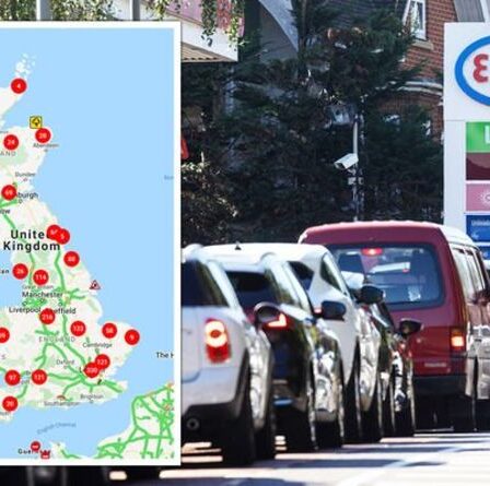 Files d'attente des stations-service MAPPED: Quelles routes sont obstruées près de VOUS dans la panique achetant le chaos