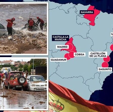 Inondations en Espagne MAPPED: Les points chauds de vacances menacés de submersion pendant le chaos des crues éclair
