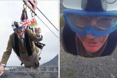 Jacob Rees-Mogg se jette dans la tyrolienne la plus rapide du monde dans une vidéo à couper le souffle