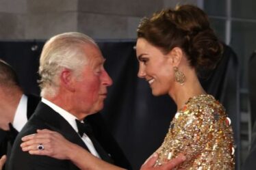Kate Middleton partage un doux moment avec 'grand-père' Charles sur le tapis rouge de James Bond