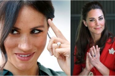 La bague de fiançailles en diamant de Meghan Markle est la plus populaire au Royaume-Uni - battant celle de Kate Middleton