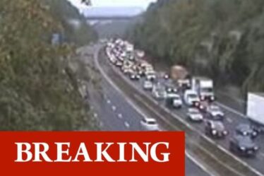 Le chaos de la circulation sur le M25 en cas d'urgence «grave» alors que la camionnette prend feu – voies FERMÉES