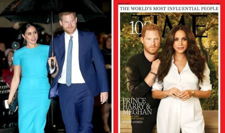 Le cliché de couverture Time 100 « fortement aérographe » de Harry et Meghan suscite une réaction « la photo la plus étrange »