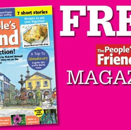 Le magazine People's Friend GRATUIT avec le Daily Express de ce samedi