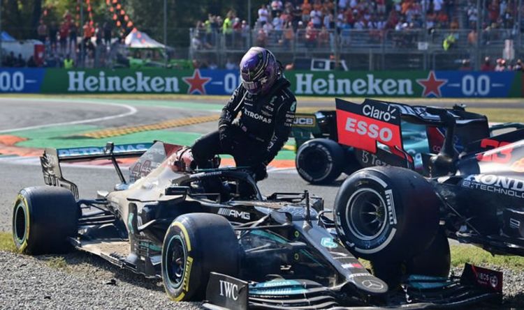 Le message radio furieux de Max Verstappen à Lewis Hamilton après le crash du GP d'Italie