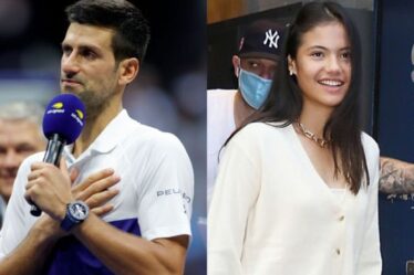 Le message sincère de Novak Djokovic à la « fantastique » Emma Raducanu