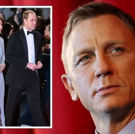 Les QUATRE membres de la famille royale représentant la couronne lors de la première de James Bond ce soir