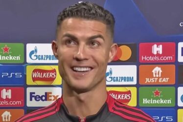 Les actions hilarantes de Cristiano Ronaldo devant la caméra après la bataille de Man Utd pour la victoire de Villarreal