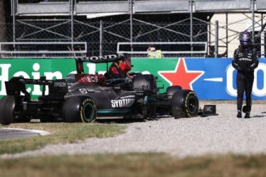 Les cinq plus gros accidents de F1 de Lewis Hamilton après la collision effrayante de Max Verstappen à Monza