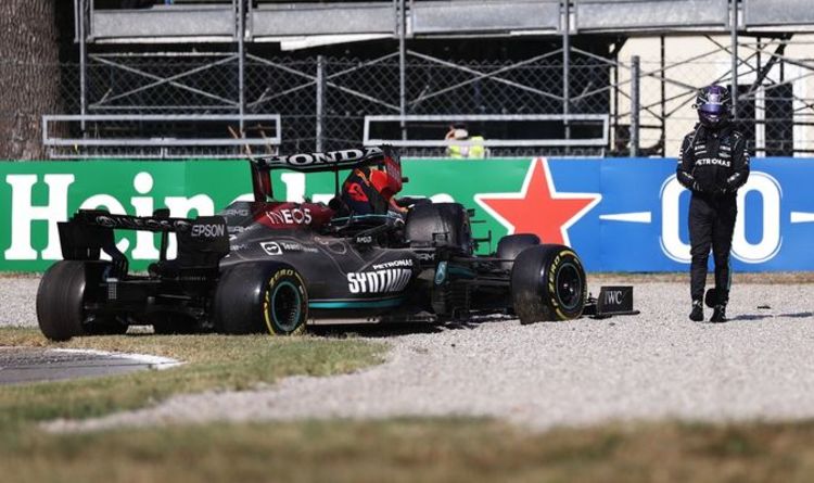 Les cinq plus gros accidents de F1 de Lewis Hamilton après la collision effrayante de Max Verstappen à Monza