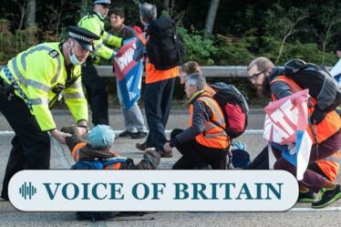 Les forces de police sont qualifiées de "totalement réveillées" alors que les Britanniques exhortent Boris à emprisonner les manifestants écologistes du M25