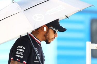Lewis Hamilton détruit la pole position du GP de Russie en heurtant le mur des stands et en brisant l'aile avant