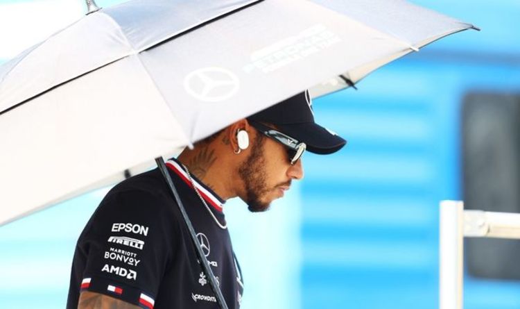 Lewis Hamilton détruit la pole position du GP de Russie en heurtant le mur des stands et en brisant l'aile avant