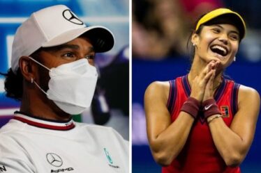 Lewis Hamilton se joint aux stars du sport pour féliciter la sensation de l'US Open Emma Raducanu