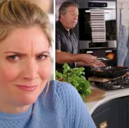 Lisa Faulkner explique son apparition télévisée «brillante et en sueur» aux côtés de son mari John Torode