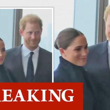 "Merveilleux d'être de retour" Meghan salue le voyage à New York alors que Harry se joint à la première sortie publique américaine