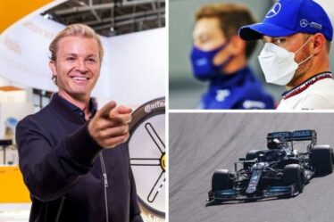 Nico Rosberg riposte à Lewis Hamilton de Mercedes après avoir salué Valtteri Bottas
