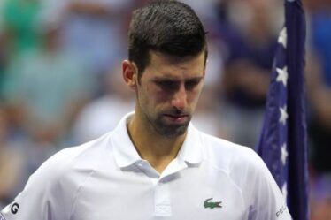 Novak Djokovic laisse tomber un indice de retraite après avoir agonisé la défaite finale de l'US Open