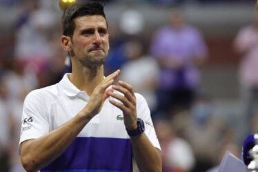 Novak Djokovic résume l'humeur après avoir raté le record de Nadal et Federer en un mot
