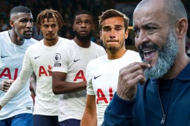 Quatre joueurs de Tottenham qui doivent être abandonnés après la terrible défaite de Crystal Palace