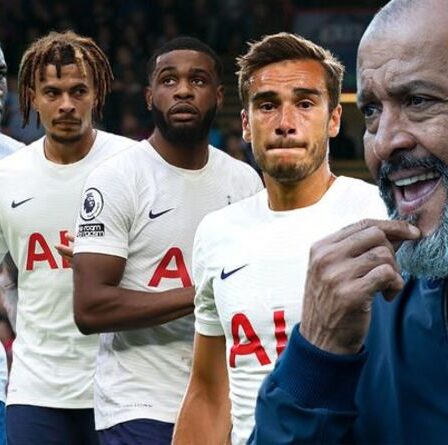 Quatre joueurs de Tottenham qui doivent être abandonnés après la terrible défaite de Crystal Palace