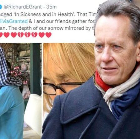 Richard E Grant partage la "profondeur de sa tristesse" alors qu'il se prépare à assister aux funérailles de sa défunte épouse