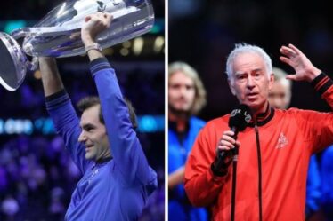 Roger Federer a renvoyé l'avertissement de la London Laver Cup par John McEnroe après la victoire de Team Europe
