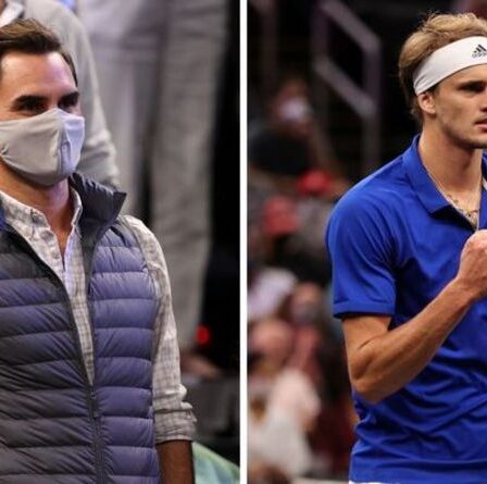 Roger Federer laisse Alexander Zverev confus depuis les tribunes de la Laver Cup