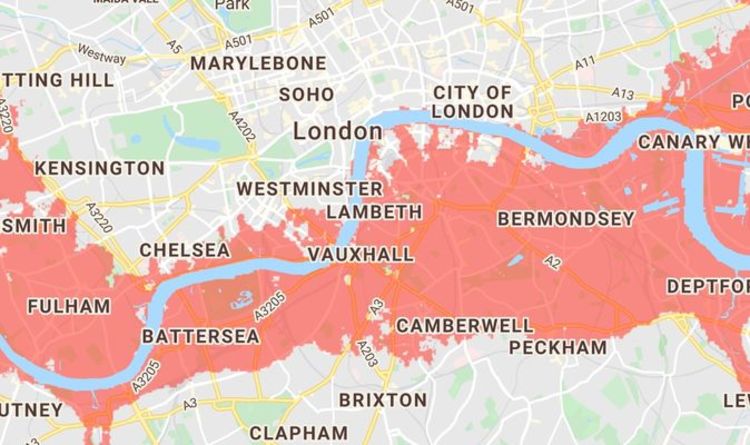 SOUS-MARIN de Londres : de vastes étendues de capitaux seront régulièrement inondées d'ici 2030 - avertissement d'experts