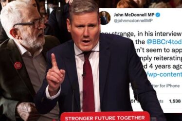 Starmer vole le travail de Corbyn !  McDonnell confronte le leader sur la dernière promesse de financement