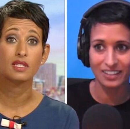 'Toutes nos félicitations!' Naga Munchetty réagit alors que la co-star de la BBC est remplacée dans une émission de petit-déjeuner