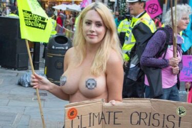 Un manifestant de Topless Extinction Rebellion promet de continuer après avoir été «grossé honteux»
