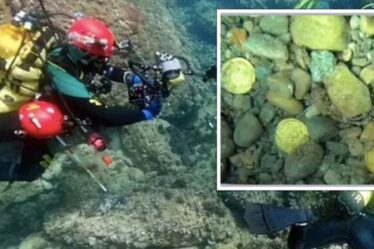 Une percée archéologique alors que des plongeurs découvrent un trésor de pièces d'or romaines parfaitement conservées