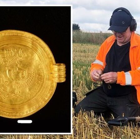 Une percée archéologique alors que l'or pré-Viking a été découvert "en utilisant un détecteur de métaux pour la première fois"