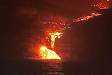 Volcan La Palma EN DIRECT: Un panache de fumée noire éclate alors que la lave pénètre dans la mer – les craintes de gaz toxiques