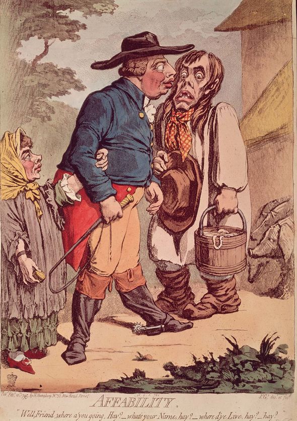 Une caricature représentant le roi George III