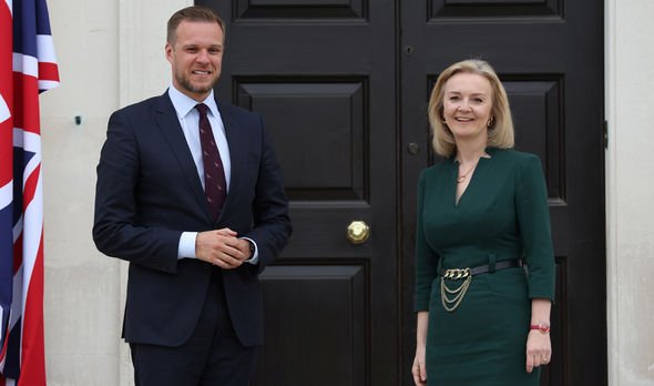 Liz Truss Gabrielius Landsbergis