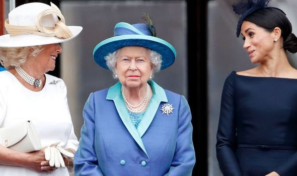 La duchesse Camilla, la reine et Meghan Markle