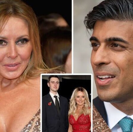 Carol Vorderman laisse les fans en larmes avec les nouvelles de son fils alors qu'elle appelle Rishi Sunak à agir