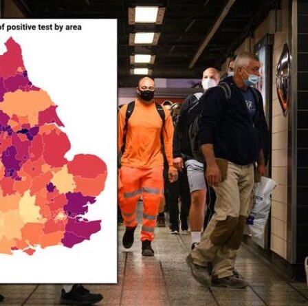 Carte des décès de Covid: taux de mortalité stupéfiant au Royaume-Uni où vous vivez - la carte marque les zones en NOIR