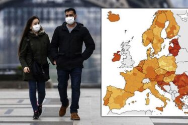 Cartographie des points chauds de Covid en Europe : le Royaume-Uni parmi les 10 pays les plus touchés d'Europe